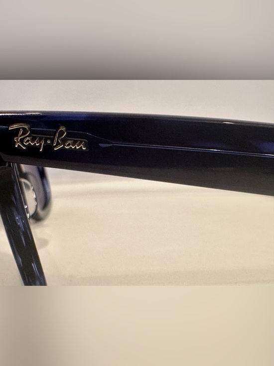 Ray-Ban RB2140 Wayfarer Navy Blue Marbled Frame Sunglasses NWT